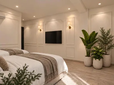 Chambre Deluxe Double ou Twin avec vue sur la ville — Luxury Milestone Hotel & Bar